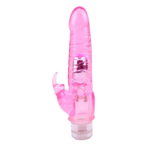 Wibrator ze stymulatorem realistyczny penis 23cm